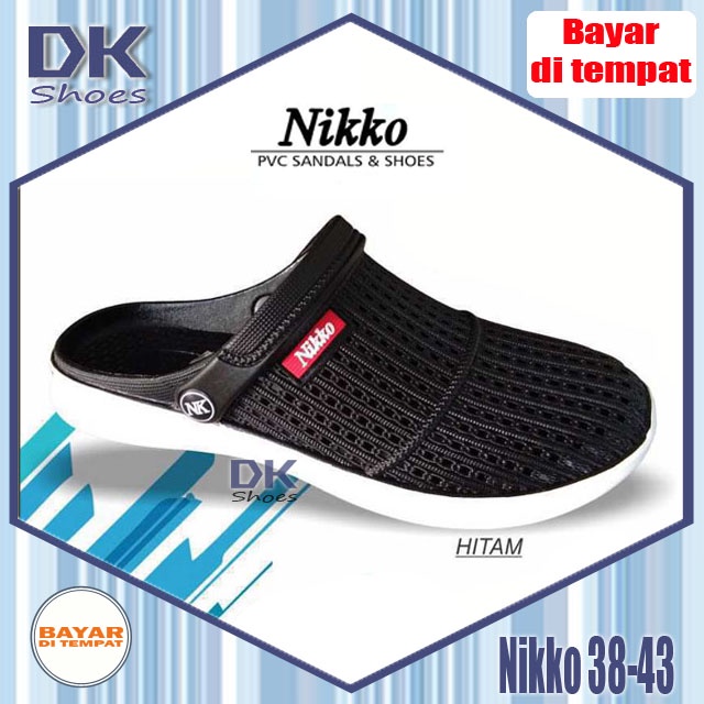 Nikko Selop 8151 38-43 Hitam / Selop Bakpao Baim Karet Karet Laki-laki