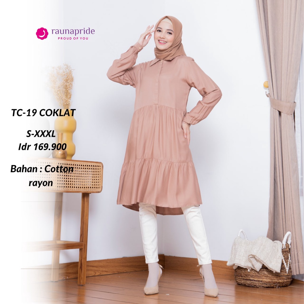 Tunik Rauna Terbaru / TC - 15, 16, 17, 18, 19, 20, 21 / Fashion Muslim