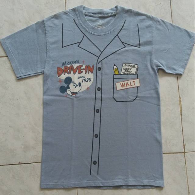 Kaos T-shirt Disneyland Micky Mouse by Hanes original size S