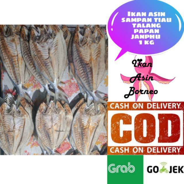 Ikan Asin Sampan Tiau Telang Papan Talang Janphu Talang Burung 1 kg