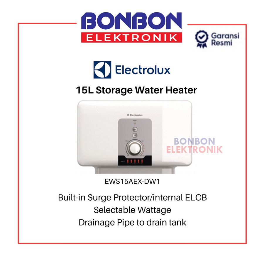 Electrolux Water Heater Storage EWS 15AEX / EWS 15 AEX / EWS15AEX DW1