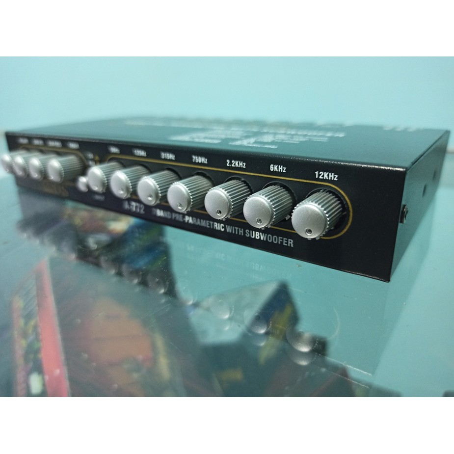 EQUALIZER preamp 7band parametric with subwoofer audio MOBIL ADS A772