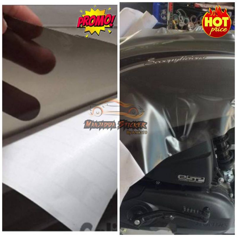 Sticker Transparan Bening Doff Gloss Untuk Melindungi Body Motor