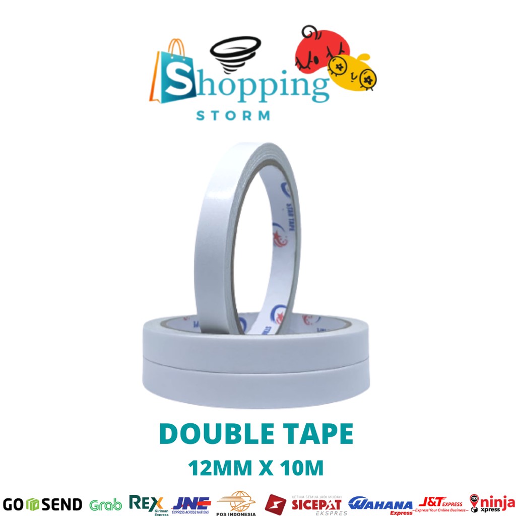 

Double Tape Star Tape Isolasi Dua Arah Selotip 12mm x 10m