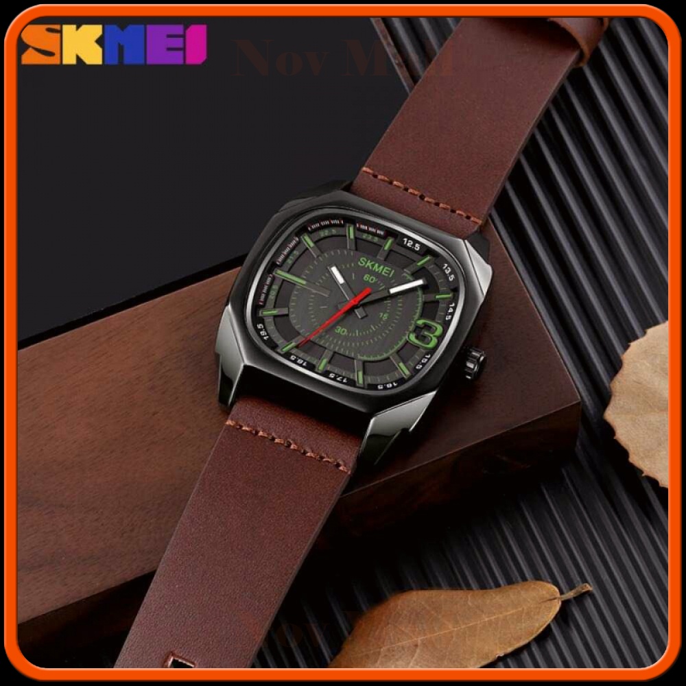 SKMEI Jam Tangan Analog Pria Strap Kulit - 1822