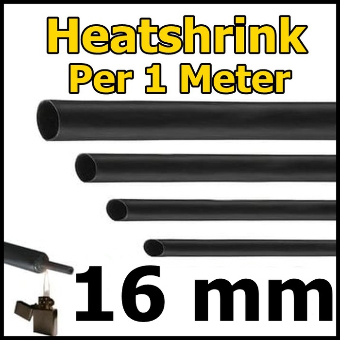 Heatshrink Selang Bakar 16mm 1Meter 1M Selongsong ciut Pembalut Kabel