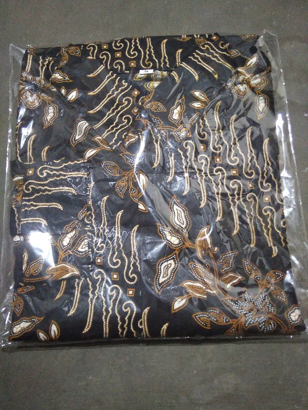 Kemeja Batik Pria Lengan Panjang Size M L Xl Xxl Bswart Batik Hrb026 Kenango Panjang Padi