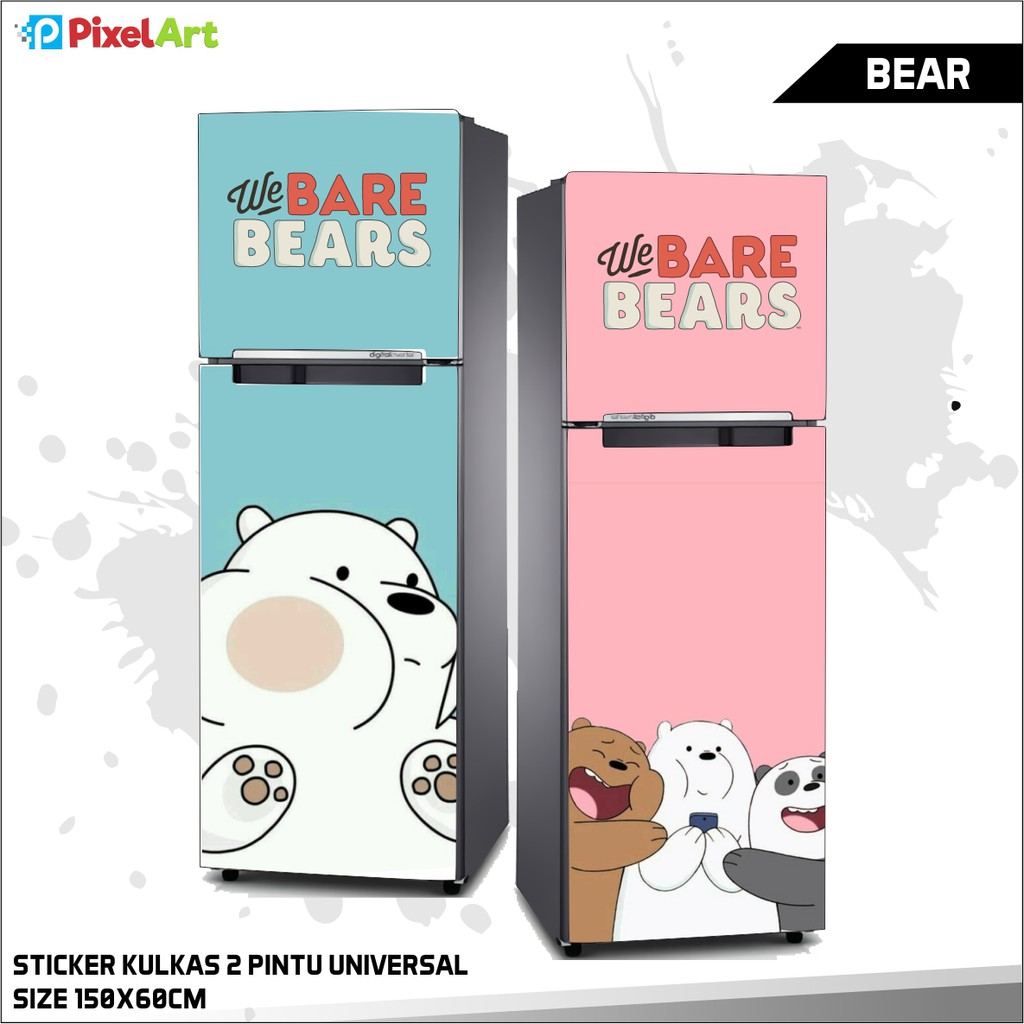 

STIKER KULKAS 2 PINTU STANDARD STICKER MOTIF BARE BEARS ANTI AIR LEM KUAT TAHAN BERTAHUN TAHUN SUDAH DILAPISI ANTI GORES