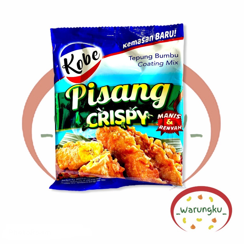 KOBE Tepung PISANG Crispy 75gr Manis Pisang Goreng