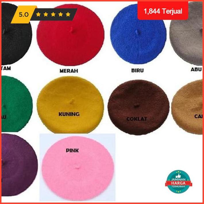 Big Sale Topi Baret Import - Kuning Terlaris