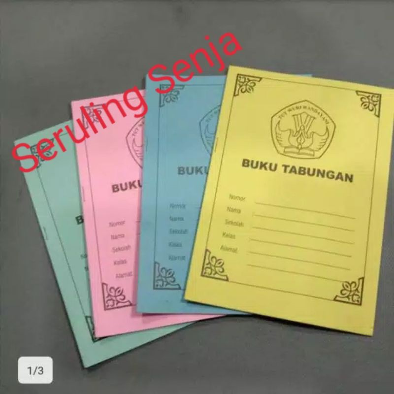 

BUKU TABUNGAN UK 15 X 10 cm ( 1 pack isi 50 buku )