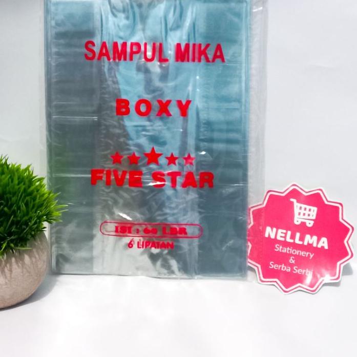 

*TERLARIS* Sampul Plastik Mika Ukuran BOXY ( isi 10 lembar ) Sampul buku BESAR Terjamin