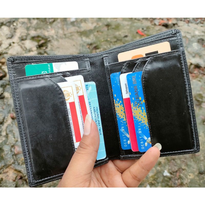 Dompet Kulit Pria Wr Multipurpose Kulit Sapi Asli