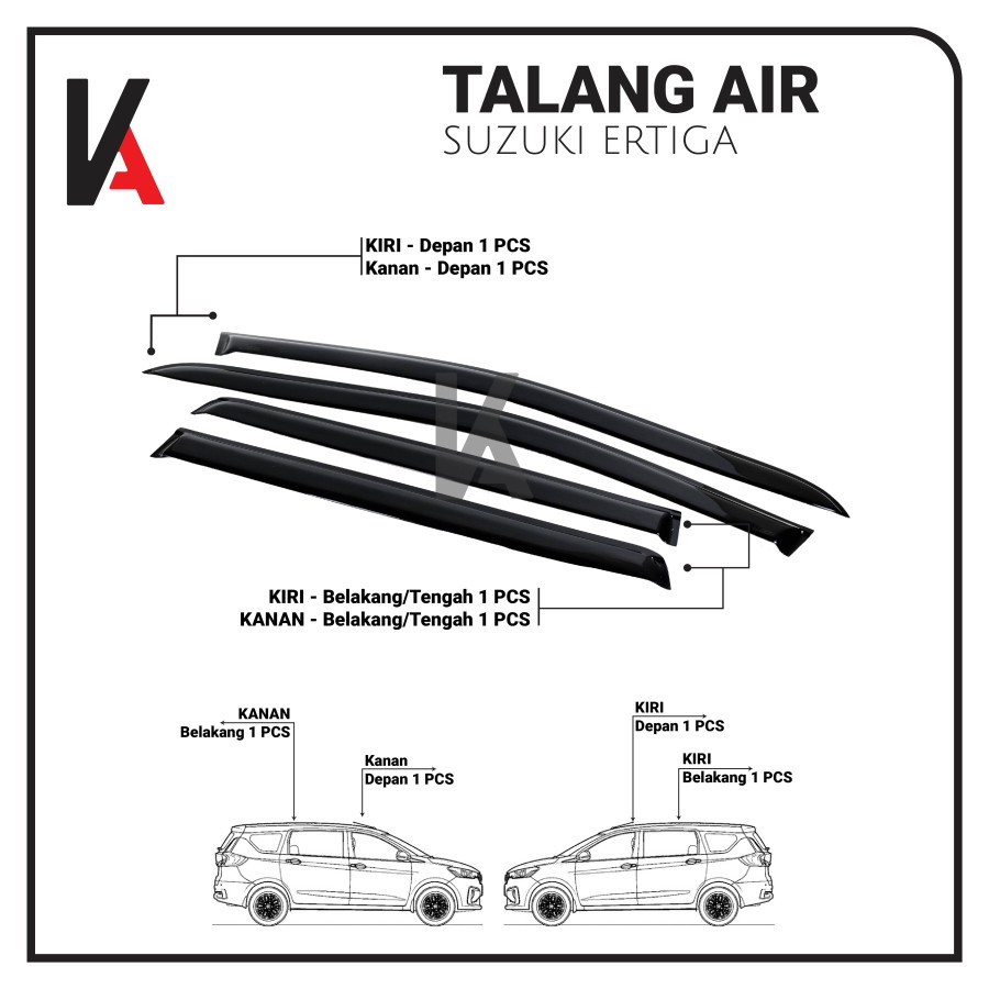 TALANG AIR PINTU MOBIL SUZUKI ERTIGA MODEL SLIM HIGH QUALITY