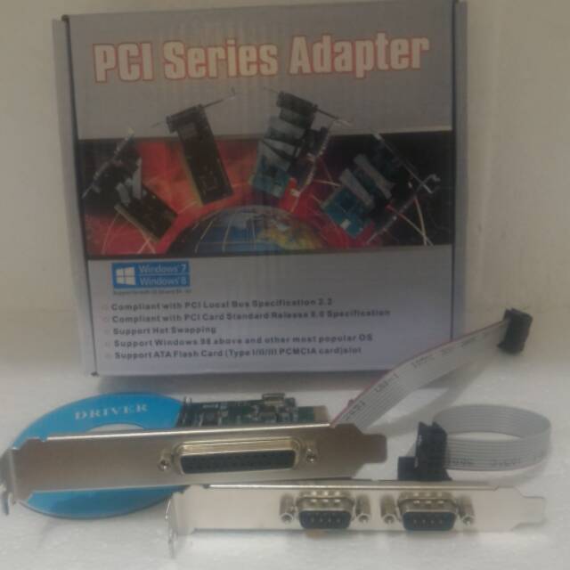 Pci express 1 pararel + 2 serial port i/o card