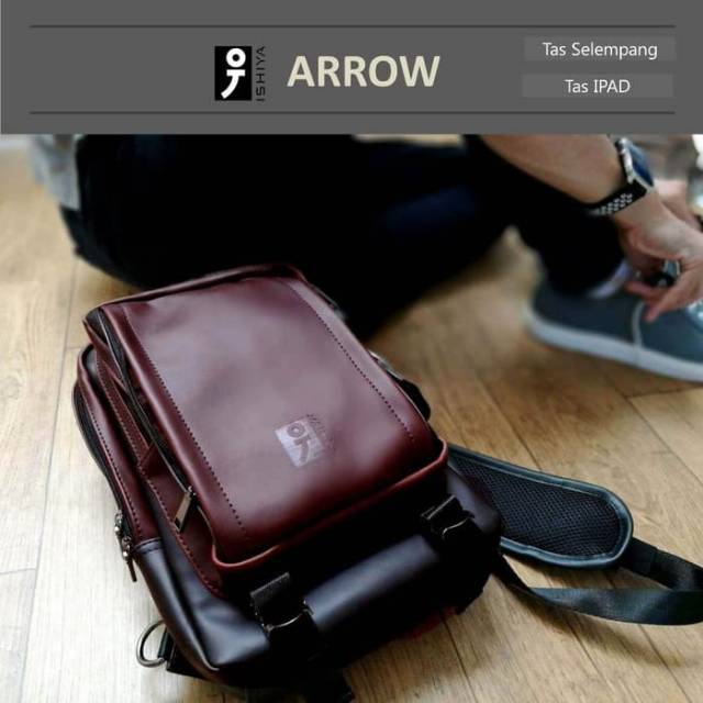 Tas Selempang Pria/Tas IPAD Pria ( muat A4 ) Tas  Ishiya ARROW ORIGINAL
