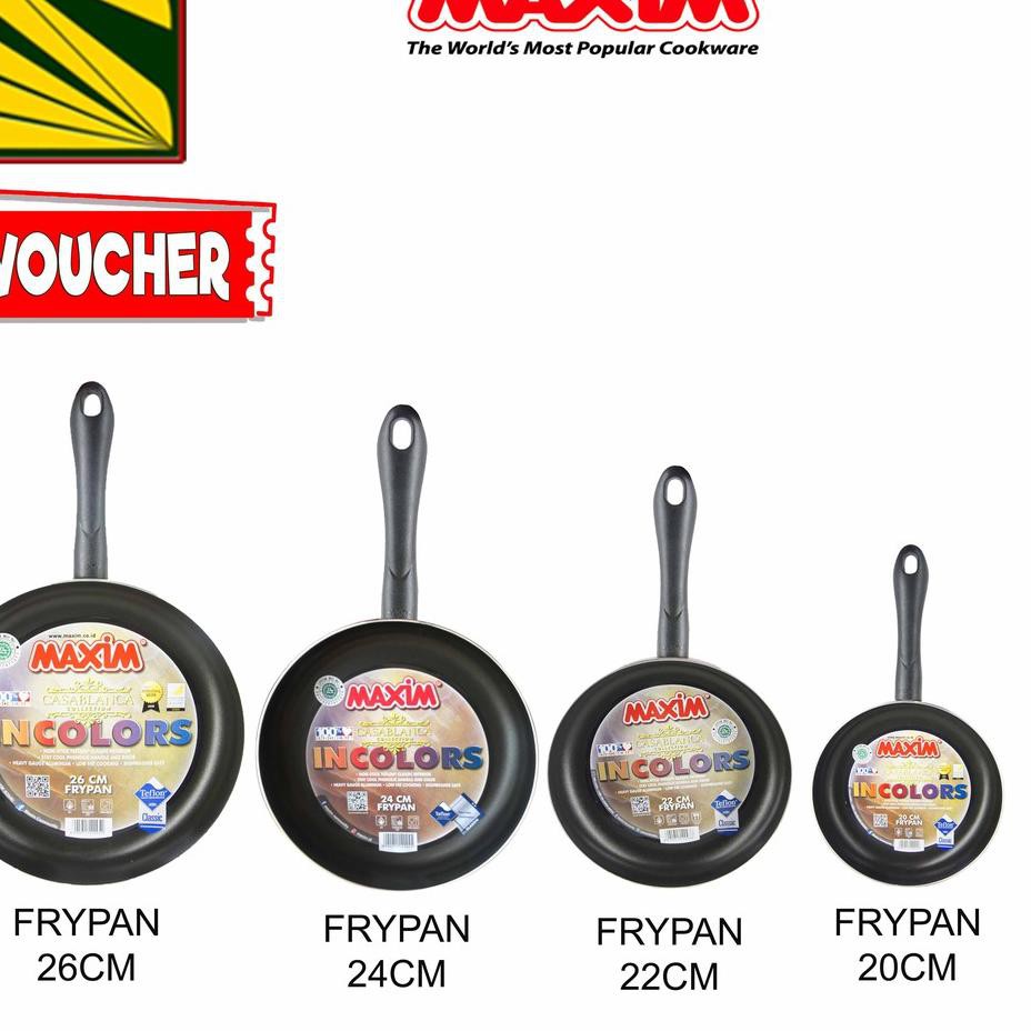 Muraaaahh.. Maxim Casablanca Maspion 20 cm, 22cm, 24cm, dan 26cm FryPan Teflon anti lengket