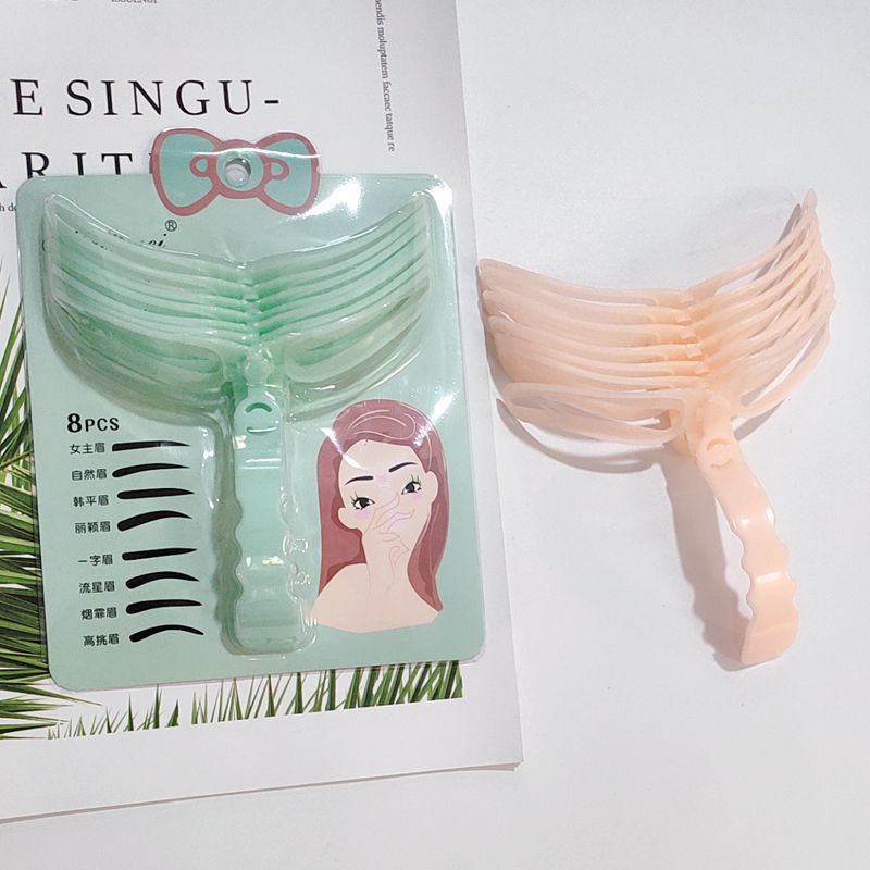 penahan alis mata set (isi 8pcs)/cetakan alis mata hellobatam