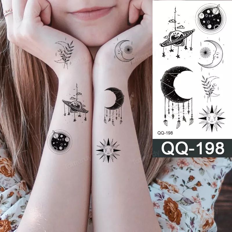 Tatto temporary Kecil Lucu motif terbaru Model QQ