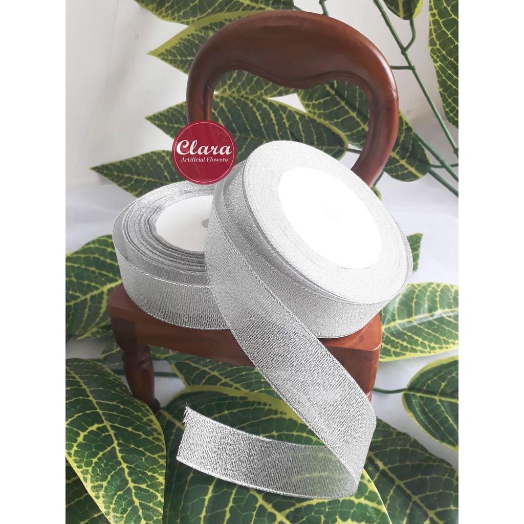 

Pita Gliter Kain Silver