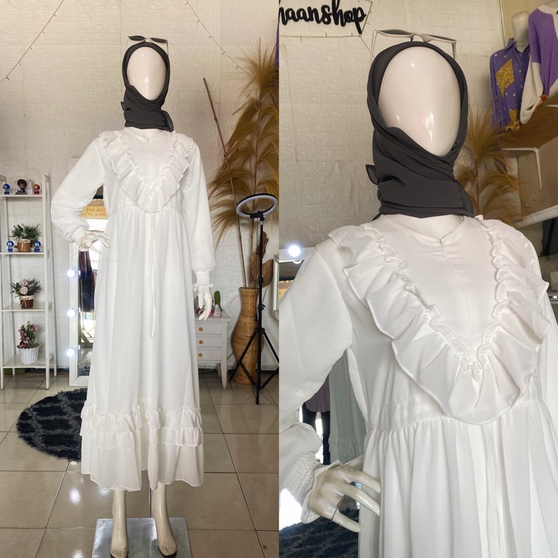 Gamis putih ceruti