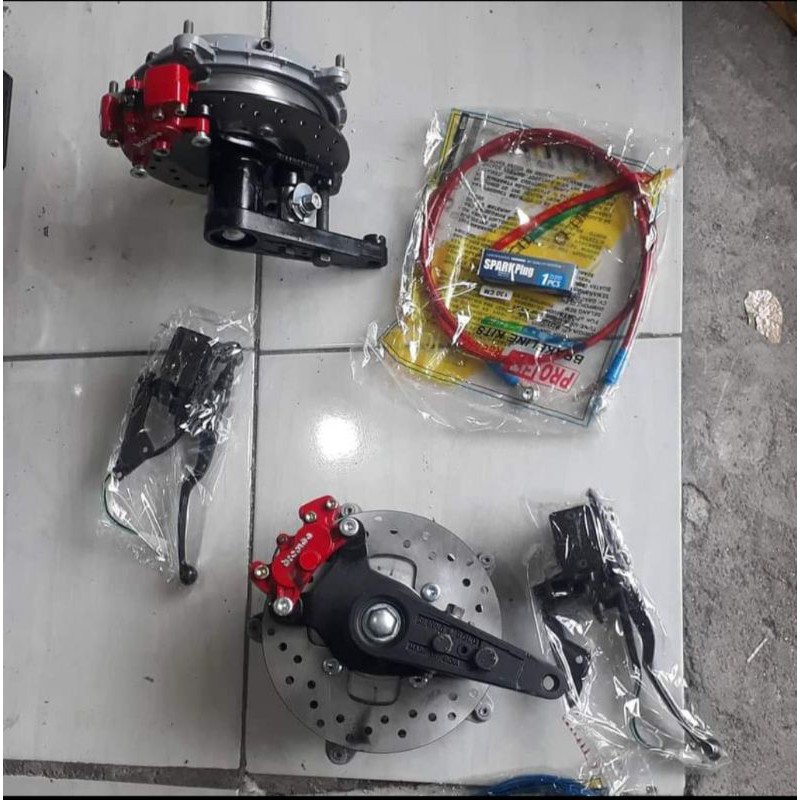 cakram set Vespa pork kaki 3 Vespa super sprint PS