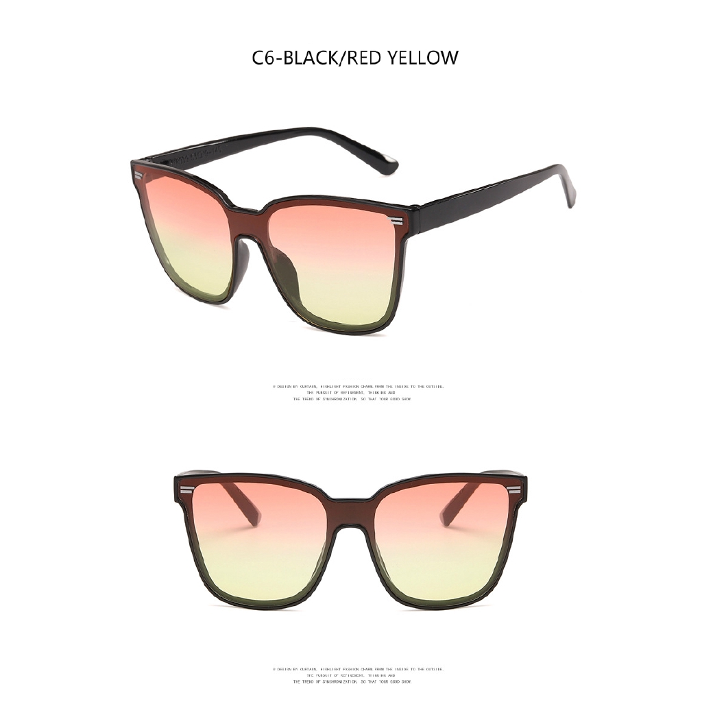 Fashion large frame conjoined 2020 new beach sunglasses