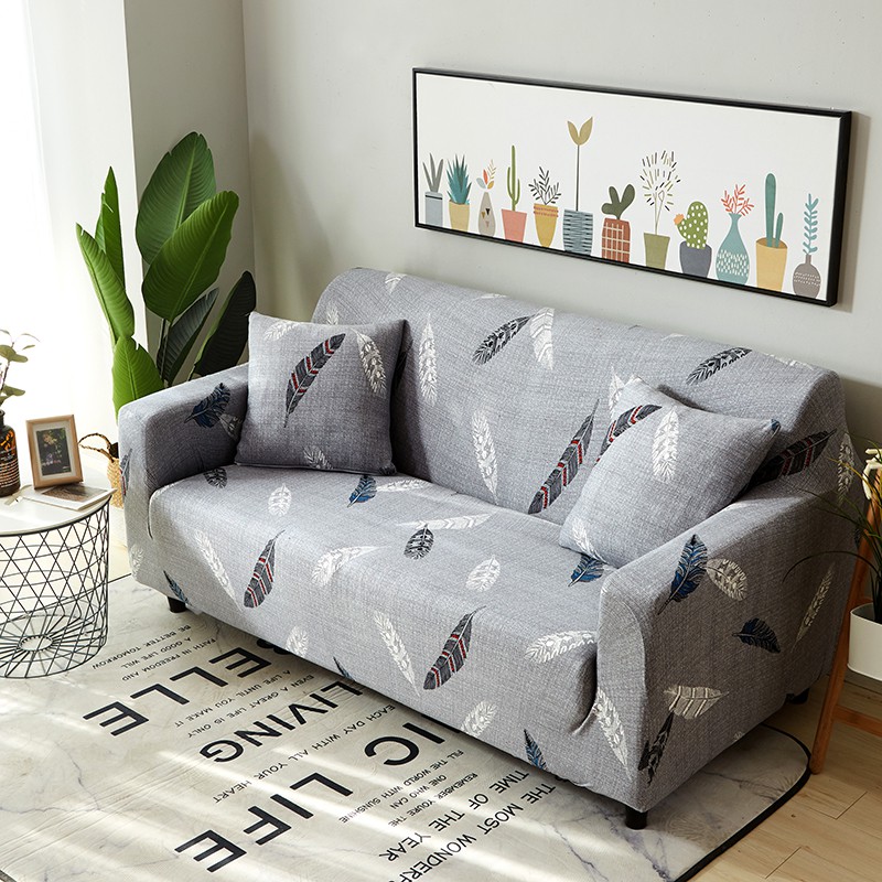 COVER SOFA SEATER Sarung SOFA 1/2/3/4 Seater stretch elastis bonus 1pc sarung bantal