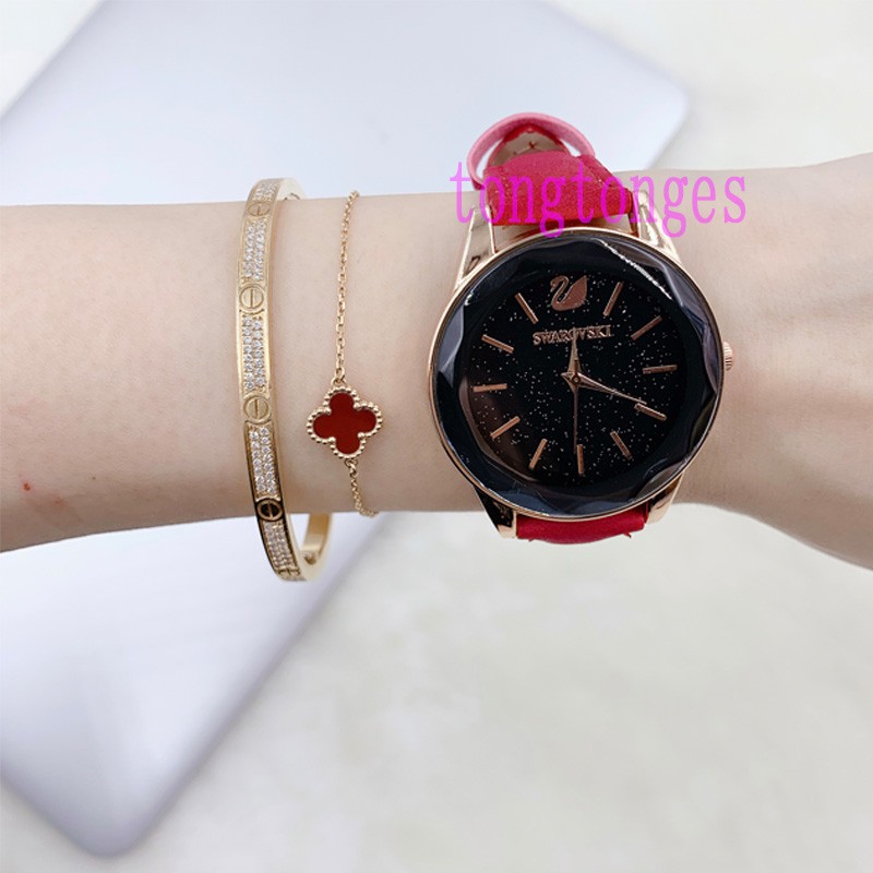 ✅[COD] JAM TANGAN WANITA KULIT MURAH KACA IMPORT READY STOCK