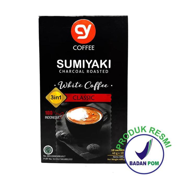 

Cy sumiyaki white coffee Instan Kopi1 box 10 sachet ( kopi putih )