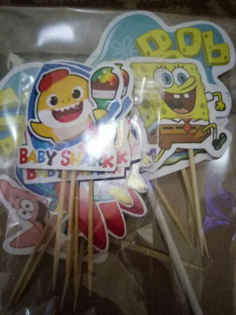 Topper Tusukan Cake Hiasan Kue Ulang Tahun Motif Pesawat Terbang