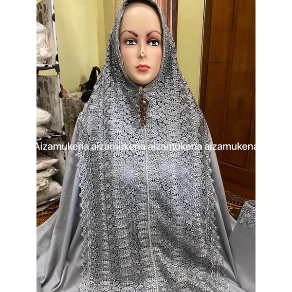 mukena zahra naghita abu swarovsky kd full tas behel (COD)