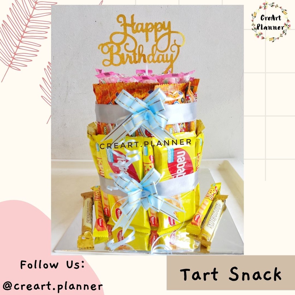 

Kue Ultah Snack.Kue Ulang Tahun Murah.Birthday Cake.Snack Tart.Nabati.Rolls.Yuppi.Kado Ultah 3