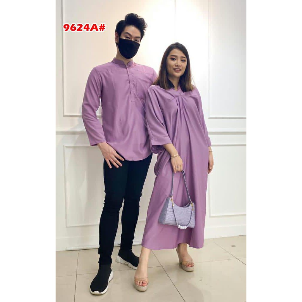 9624A#Couple set kaftan fashion muslim terbaru