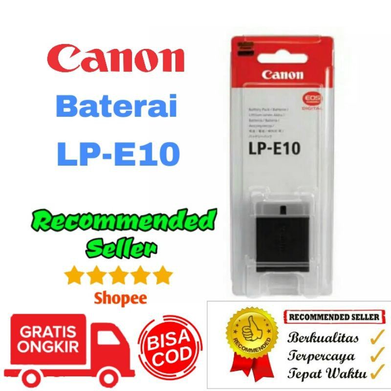 Foto Baterai LP-E10 Battery LPE10 Canon 1100D 1200D 1300D 1500D 2000D 3000D 4000d