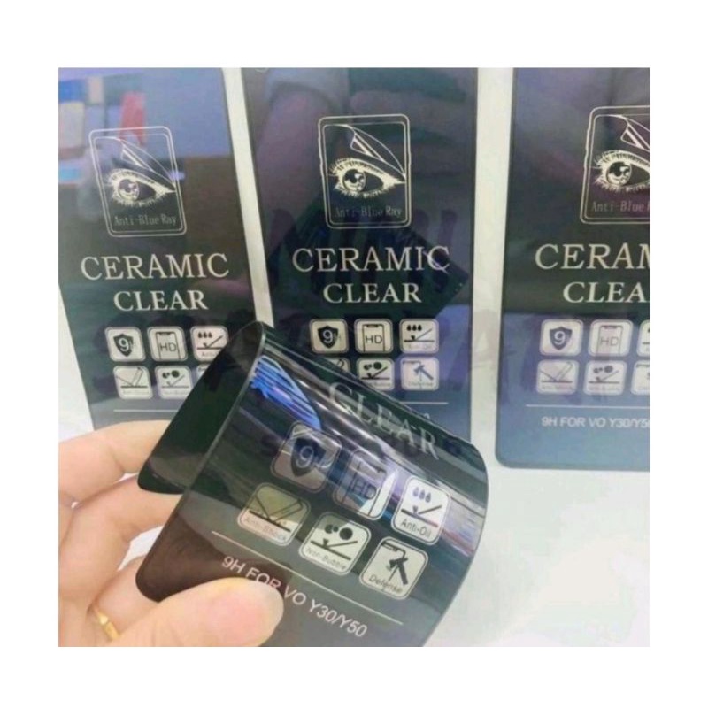 Tempered glass TG Anti gores full ceramic anti blue clear matte pelindung layar hp samsung all type