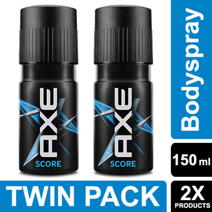 Axe Deodorant Bodyspray Score 150ml Twin Pack Unilever