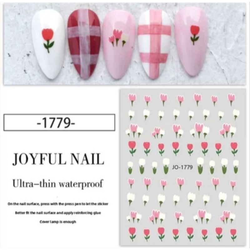 Sticker Kuku Bunga untuk Hiasan Nail Arts/Dekorasi Nail Arts/Flower Sticker