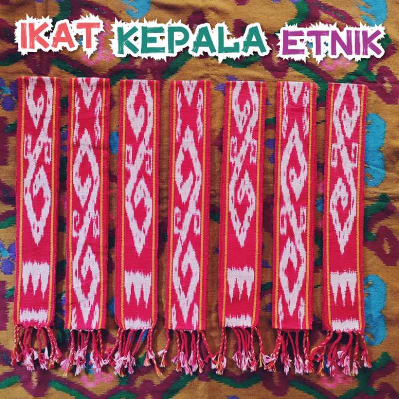 Ikat Kepala etnik tenun, kain tenun