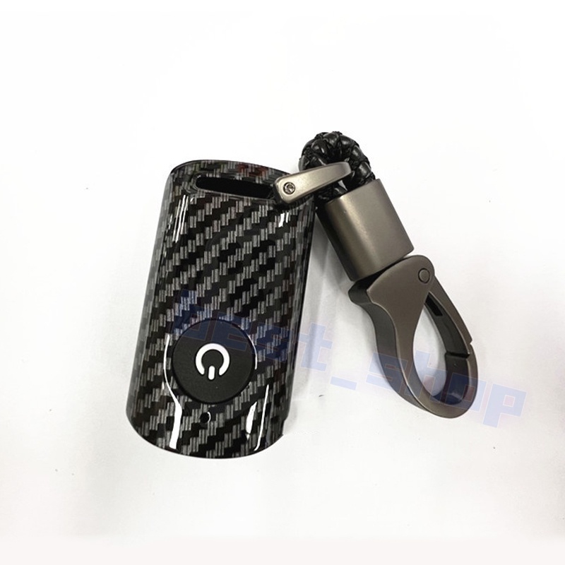 Case Kunci remote Mobil Bahan carbon fiber Dengan Gantungan Kunci metal Untuk Yamaha Xmax 300 2021 2022 xmax300 2021