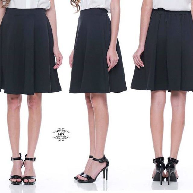 ROK PENDEK SCUBA TERMURAH / ROK MIDI DRESS SCUBA