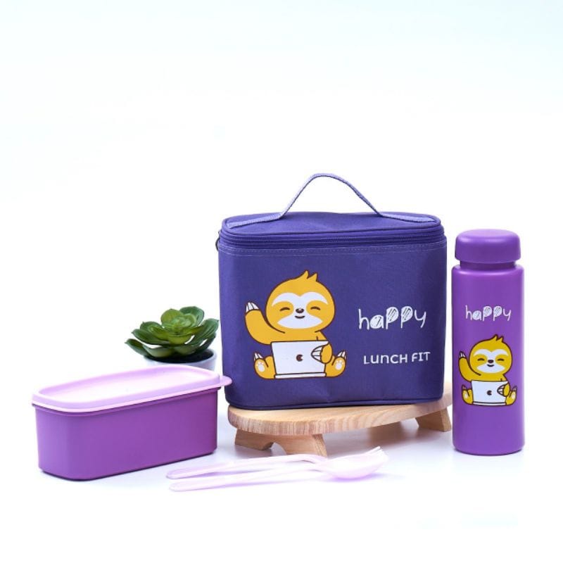 Lunch Box Set / Kotak bekal Lengkap Tas Botol Kotak makan  / Tas Bekal Anak / jenny set