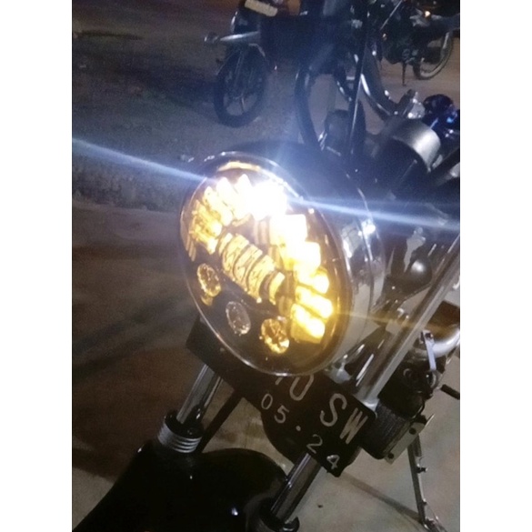 COD Lampu LED DOT SAE Daymaker 7 inch inci BULAT Halo Ring Batok Lampu Utama Motor Mobil Harley Jeep 7inc DAYMAKER BULAT