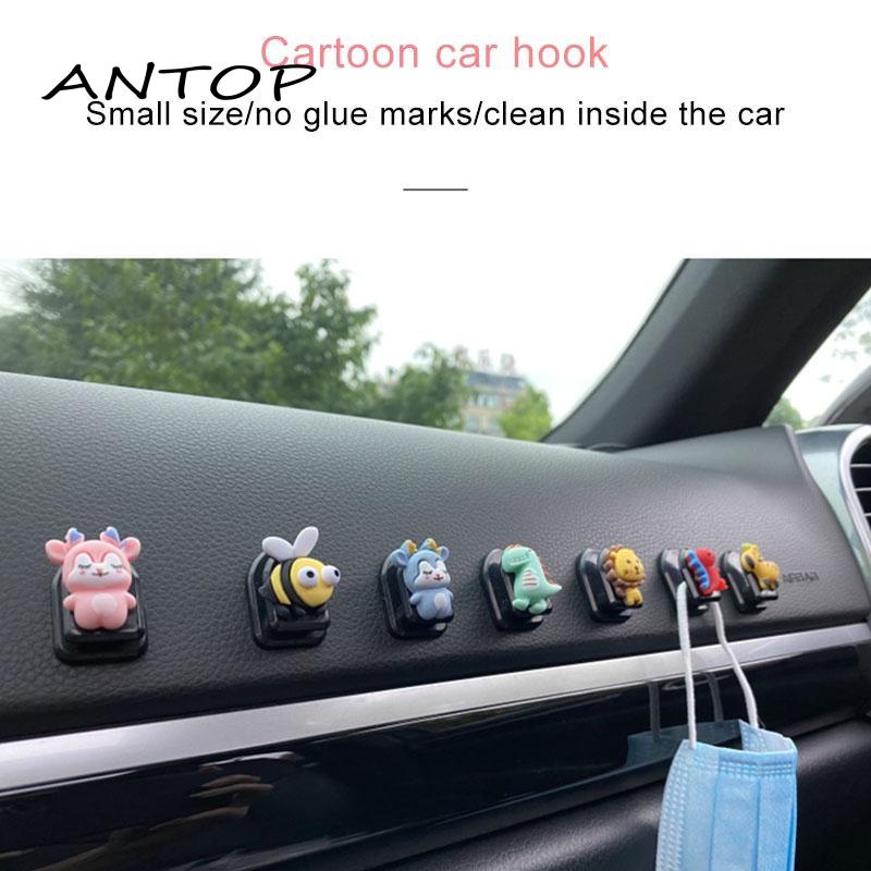 Hook Tempel Kuat Kartun/Gantungan Serbaguna Tempel Dinding Tembok Car Seat Back Hook ANTOP