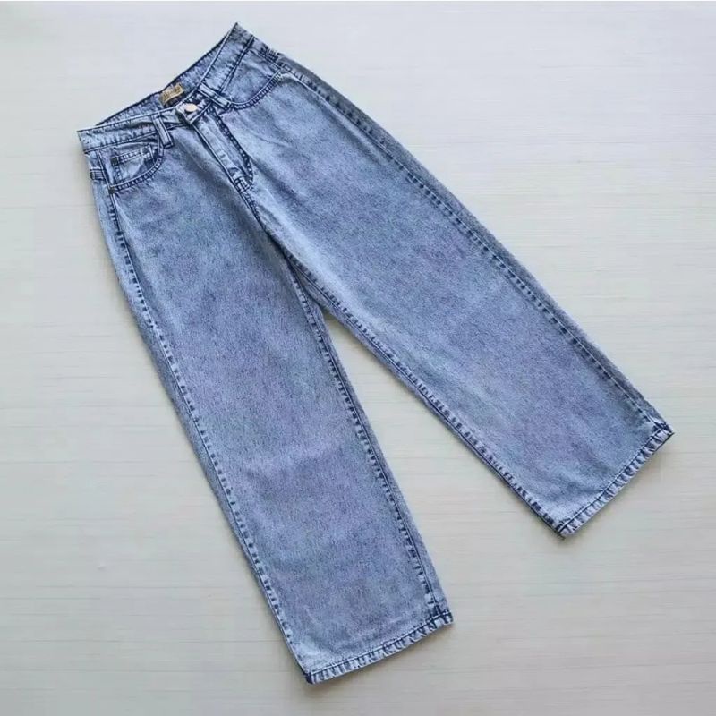 Celana Kulot Jeans Highwaist Celana Kulot Jumbo Celana Kulot Jeans Wanita Celana Highwaist Loose Jeans