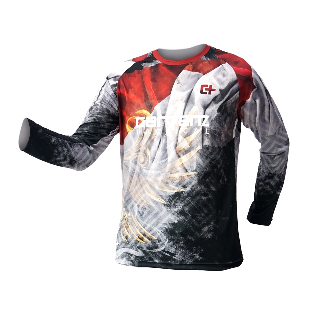 Kaos Pria Panjang Cartenz Tactical Garuda Merah Putih