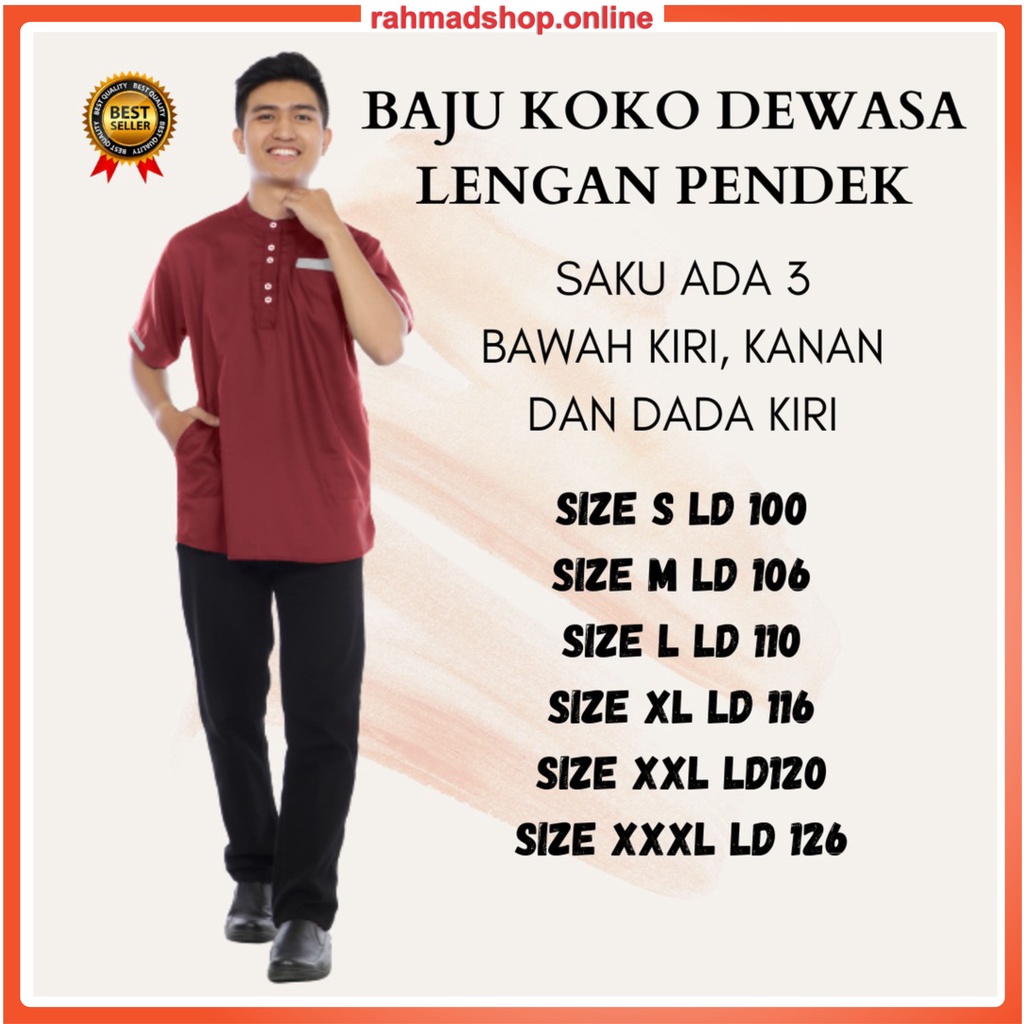 Koko kurta lengan pendek