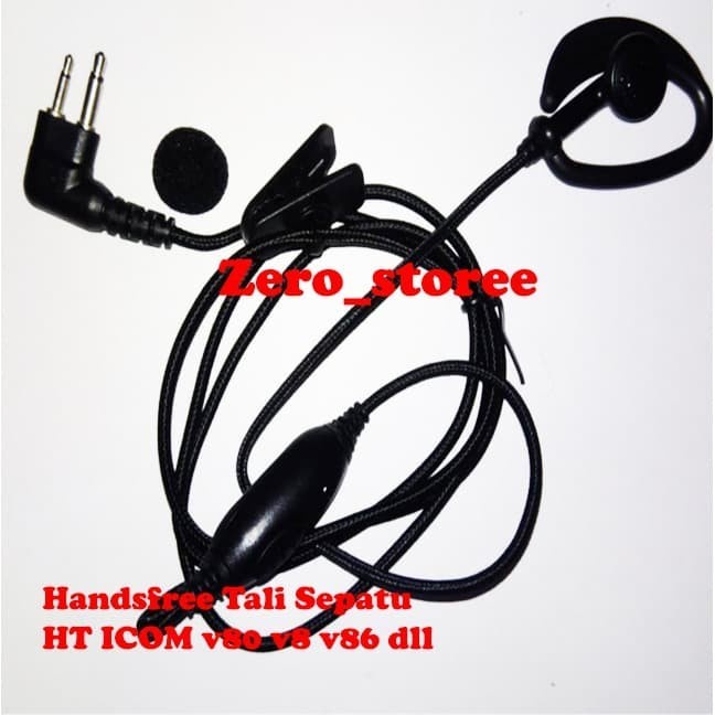 Handsfree V88 U88 Icom IC-V88 IC-U88 Headset Earmic HT Tali sepatu Earpiece V80 V86 V8 Hedset Earset Hetset