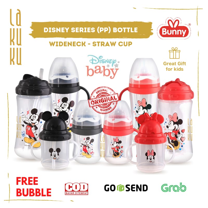 Lakuku - Lusty Bunny Botol Susu Anak Dot Sedotan edisi Disney Baby Mickey Minnie