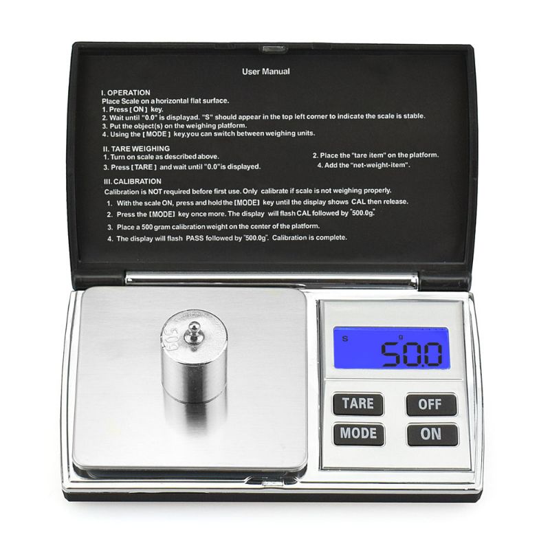 Timbangan emas digital mini pocket scale akurasi 0.01gr Taffware Digipounds